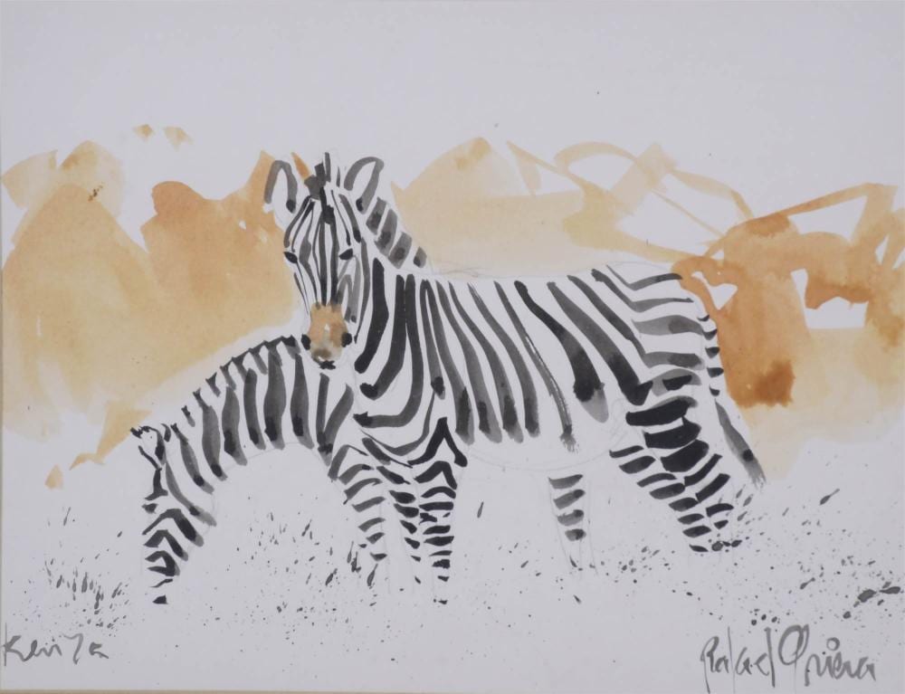Rafael Griera comparable auction result: rafael griera 1934 zebras kenya