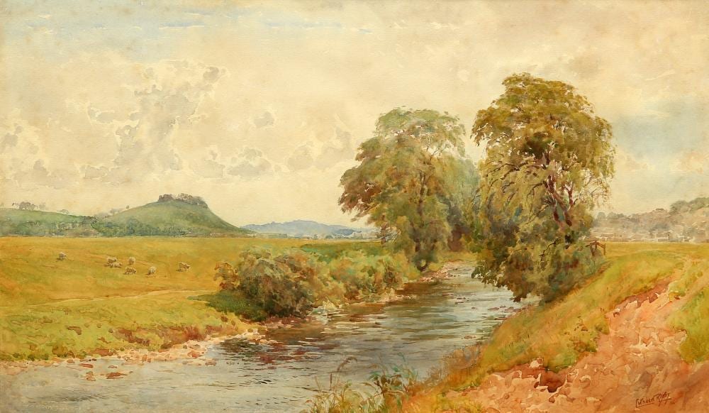 Cuthbert Rigby comparable auction result: cuthbert rigby 1850 1935 river landscape