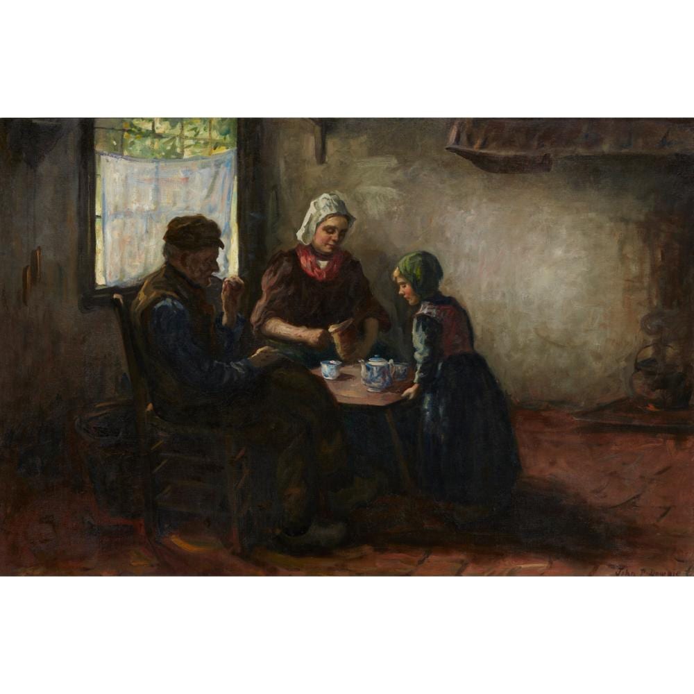 john patrick downie scottish 1871 1945 the tea party · Lyon & Turnbull · 2023-06-28 John Patrick Downie comparable auction result: john patrick downie scottish 1871 1945 the tea party