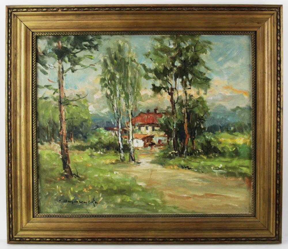Eugeniusz Dzierzencki comparable auction result: eugeniusz dzierzencki farm landscape