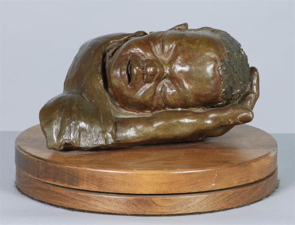 Retha Walden Gambaro comparable auction result: retha walden gambaro native american creek 1917 2013 patinated bronze sculpture secure