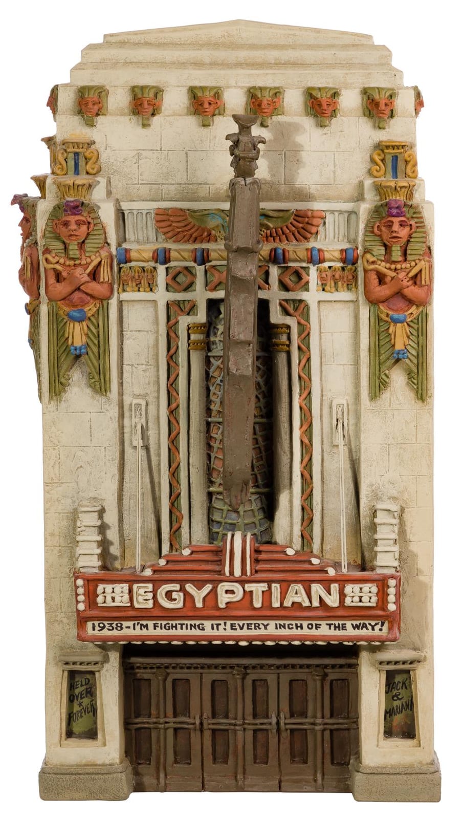 Alice 'Zani' Jacobsen comparable auction result: alice zani jacobsen american 1928 1993 egyptian theater plaster relief sculpture