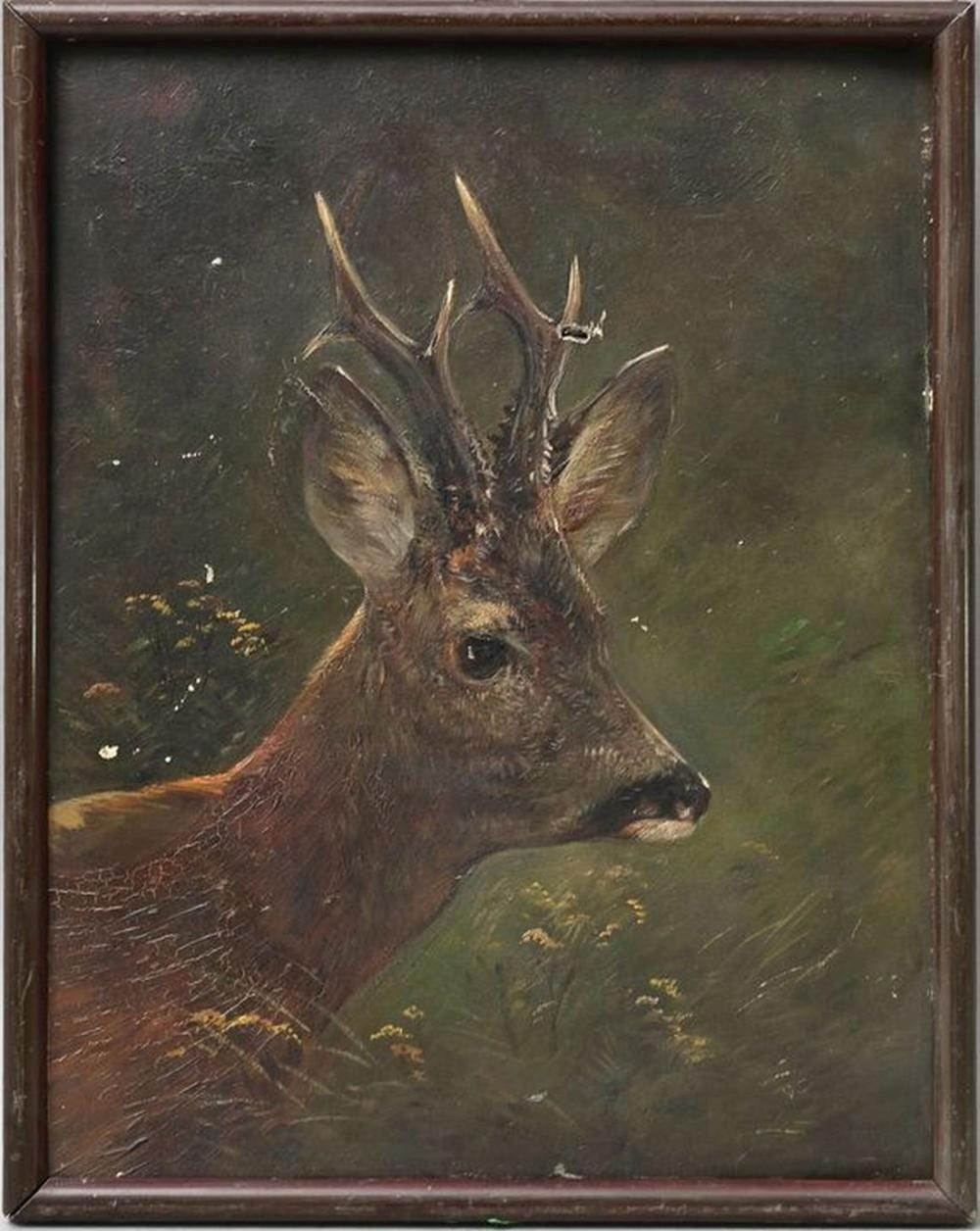 Moritz Muller comparable auction result: m ller m nchen gem lde rehbock painting
