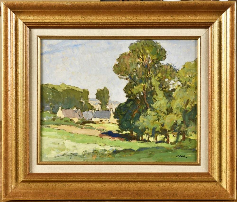 Georges Gobô comparable auction result: georges gobo 1876 1958 douarnenez les plomarc h huile sur carton ma