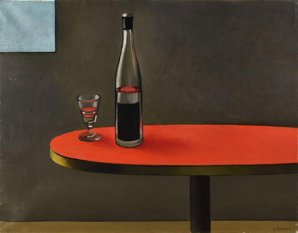 Georges Rohner comparable auction result: georges rohner 1913 2000 la table de bistrot huile sur toile sign