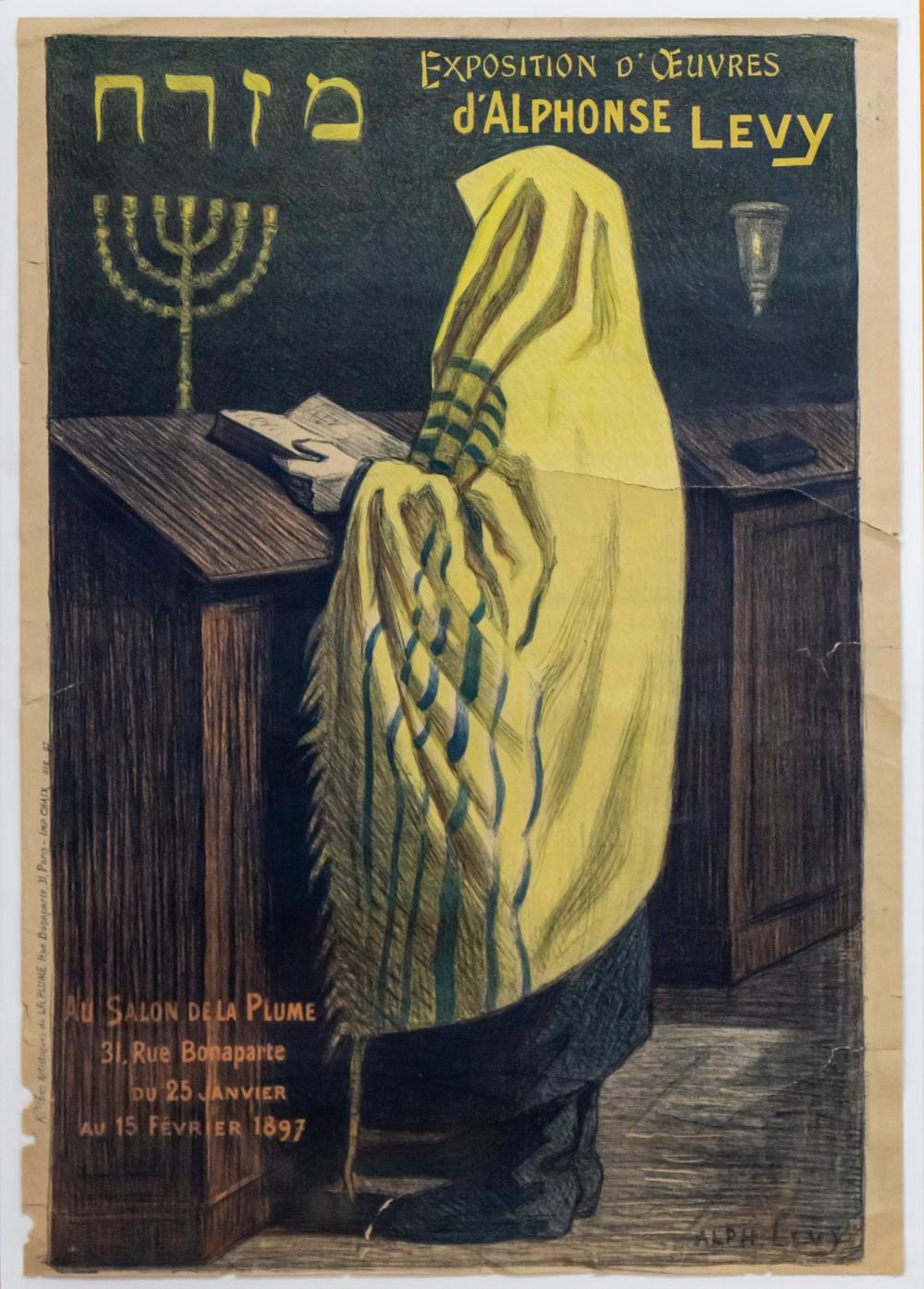 Alphonse Levy comparable auction result: alphonse levy france 1843 1918 exposition des oeuvres de alphonse levy lithograph poster 1897