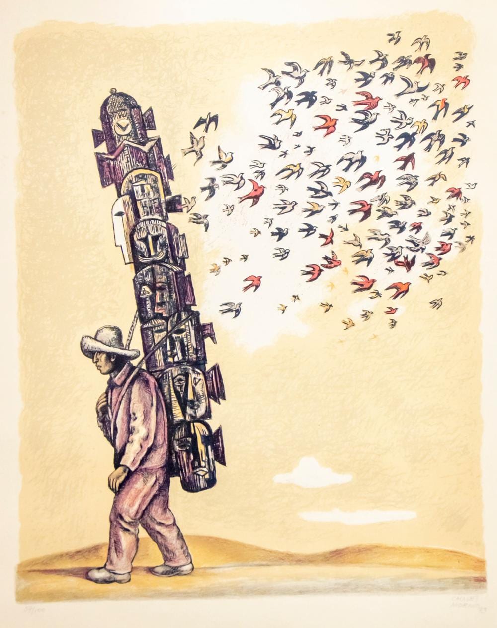 Jose Chavez Morado comparable auction result: jose chavez morado mexico 1909 2002 lithograph 1973