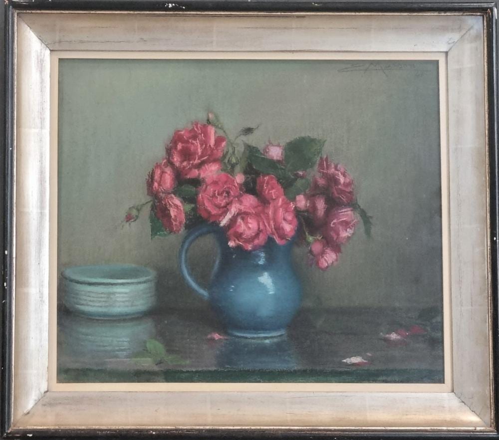 edouard masson 1881 1950 pastel bouquet of roses · Goldfield Auction · 2023-06-28 Edouard (1881) Masson comparable auction result: edouard masson 1881 1950 pastel bouquet of roses