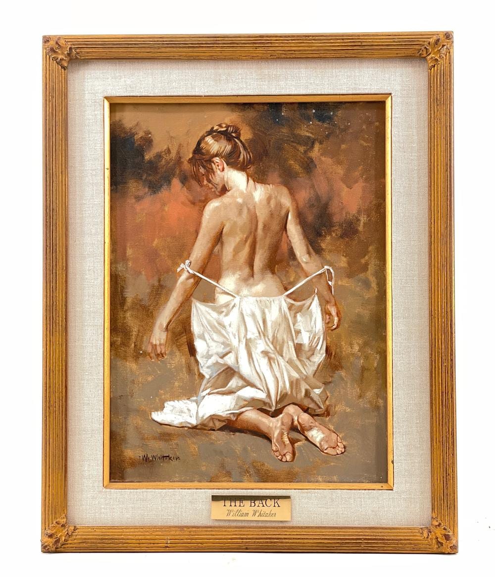 William Whitaker comparable auction result: william whitaker the back oil on canvas