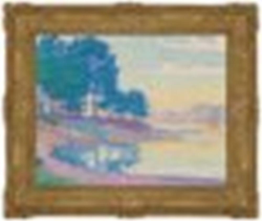 Paul Signac (1863-1935) Calanque des Canoubiers (Pointe de Bamer), Saint-Tr comparable sale