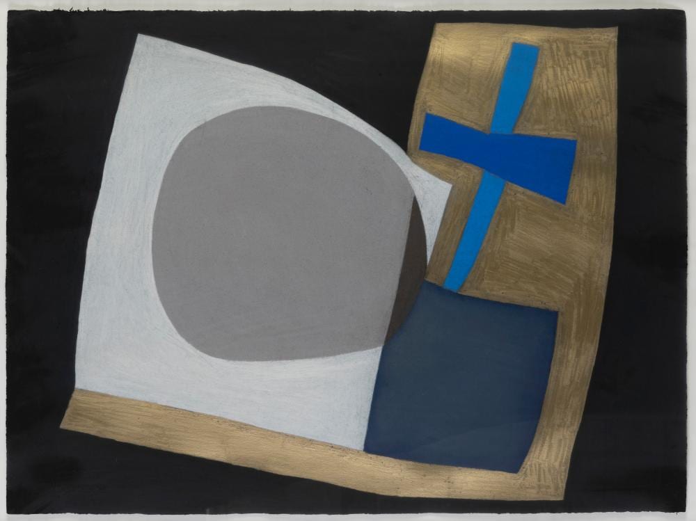 Julian Martin comparable auction result: julian martin born 1969 untitled shapes on black 2008