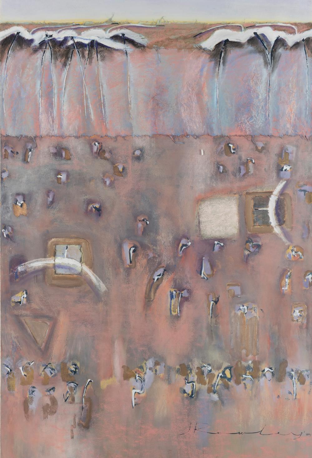 Jann Rowley comparable auction result: jann rowley born 1941 landscape 1989
