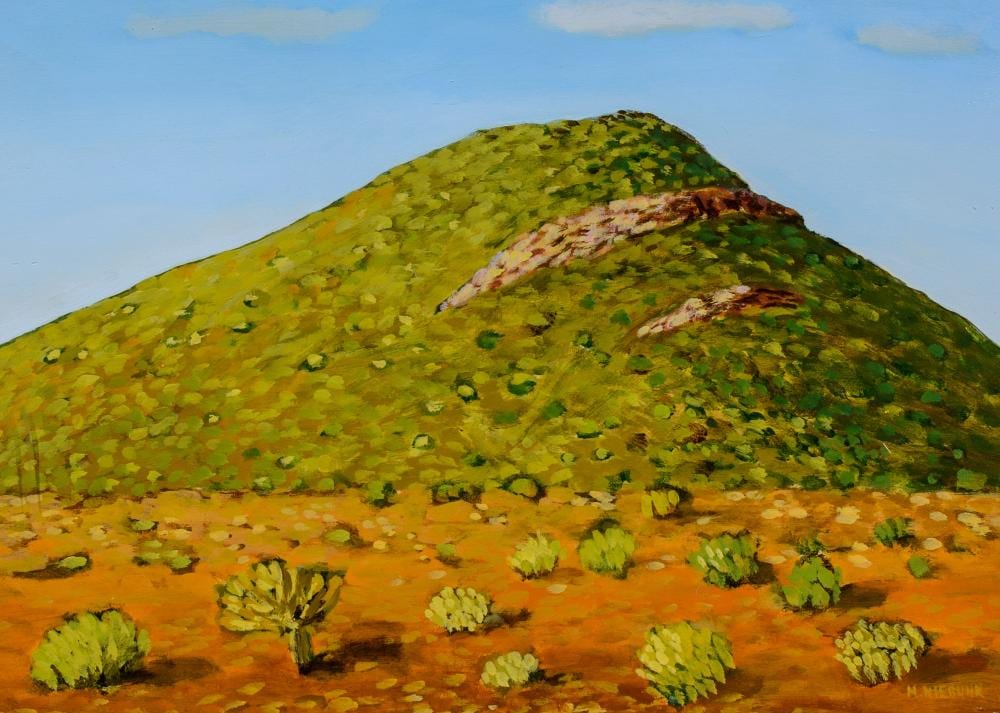 Hermann Niebuhr comparable auction result: herman niebuhr sa born 1972 oil mountain landscape in summer signed 40 x 56
