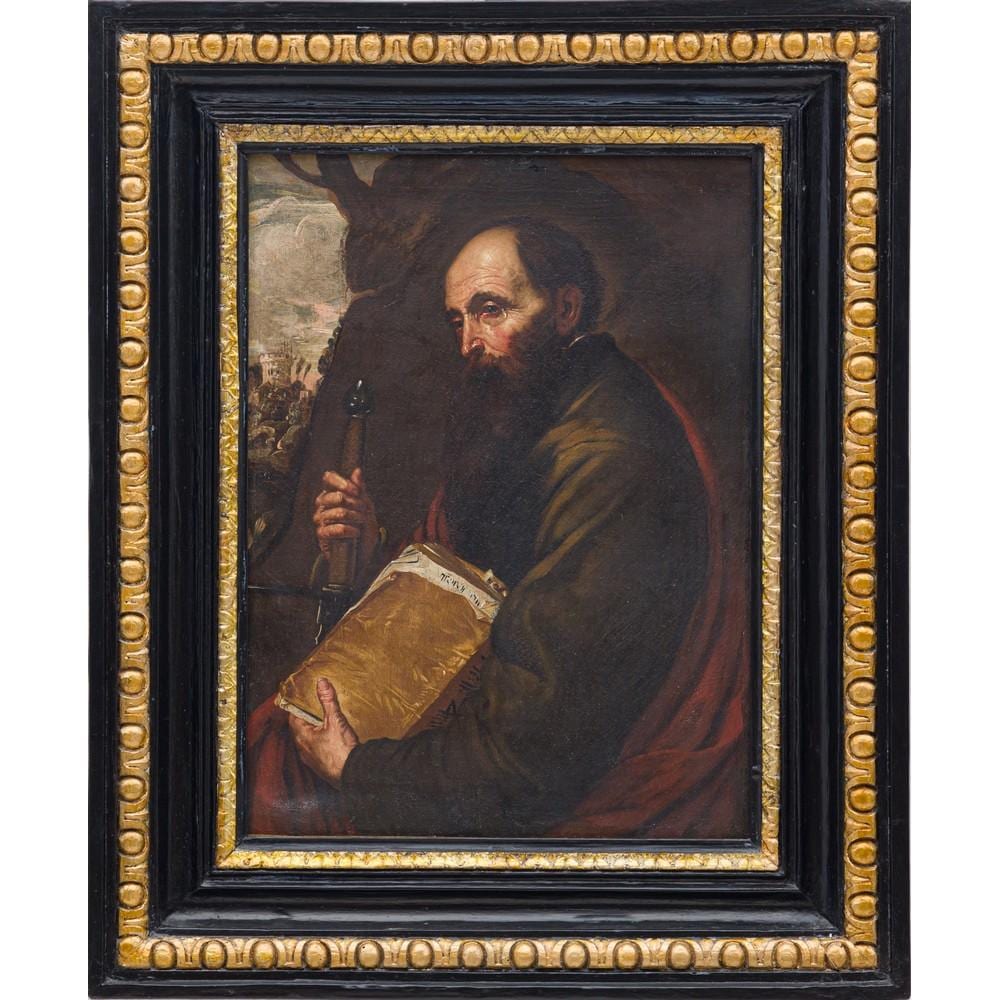 Pietro Novelli comparable auction result: pietro novelli san paolo olio su tela