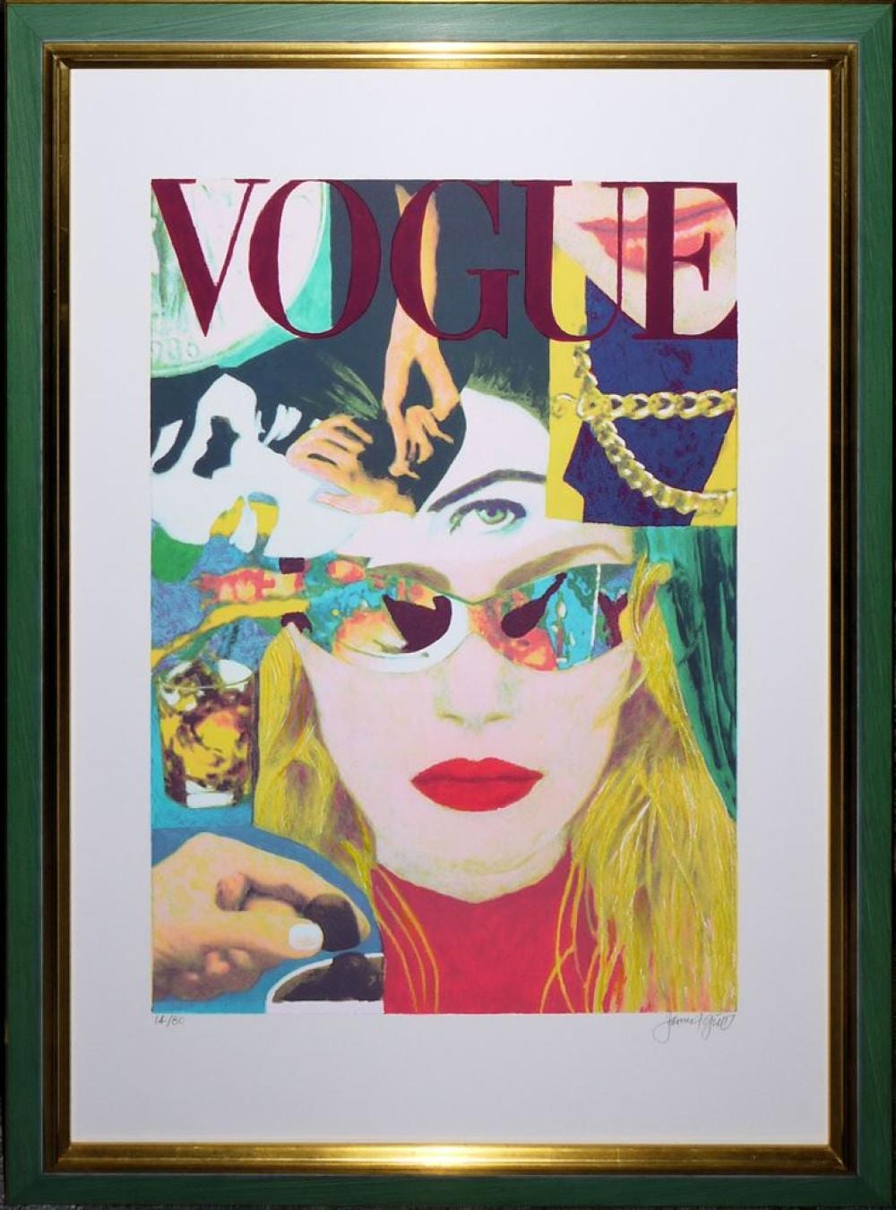 James Francis Gill comparable auction result: james francis gill candy girl signierte farbserigraphie von 2017 galeriegerahmt mit zertifikat