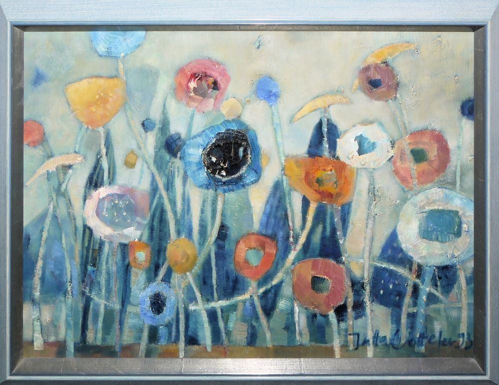 Jutta Votteler comparable auction result: jutta votteler blumenwiese lgem lde von 1993 gerahmt