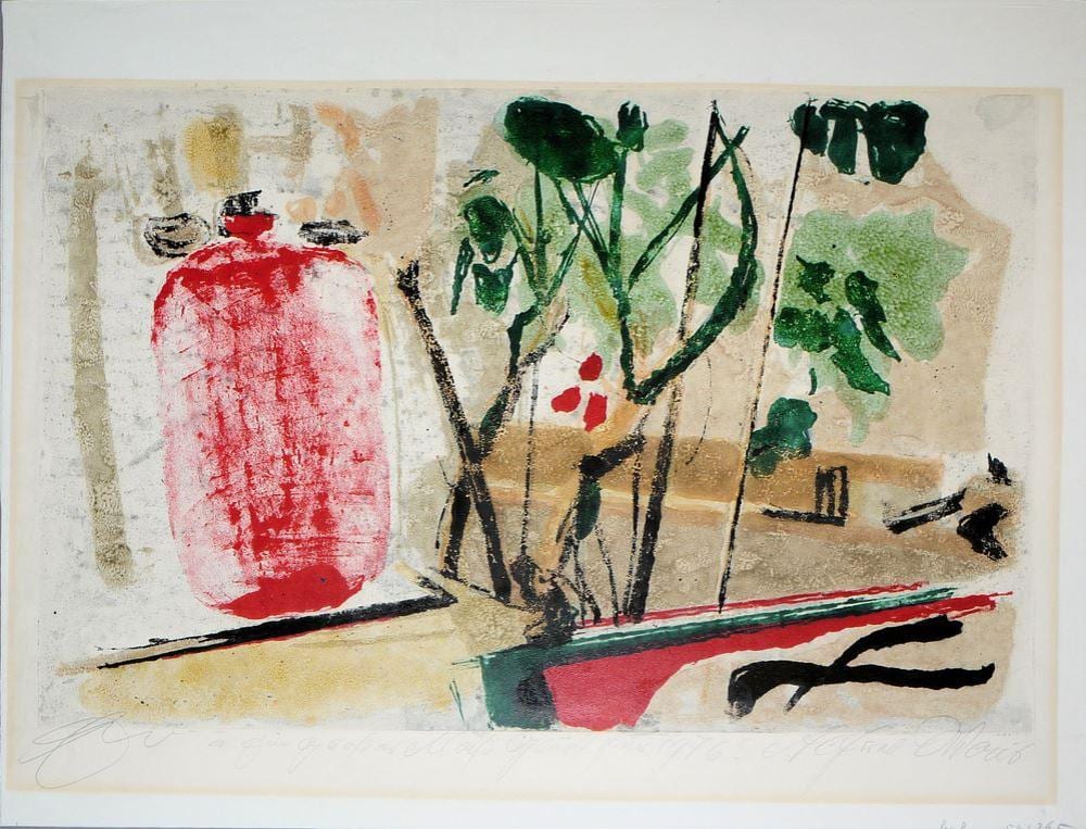 Alfred Wais comparable auction result: alfred wais augenblick farblithographie von 1976