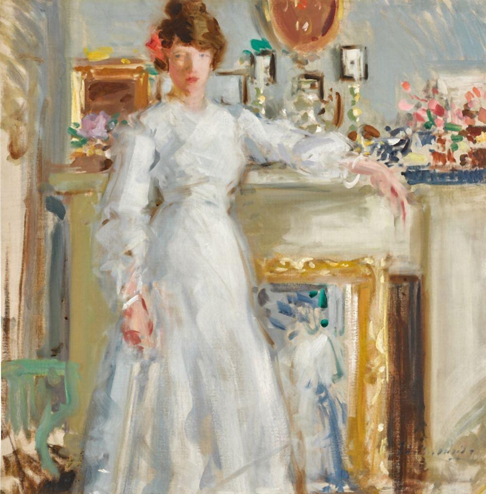 Francis Campbell Boileau Cadell comparable auction result: peggy in white