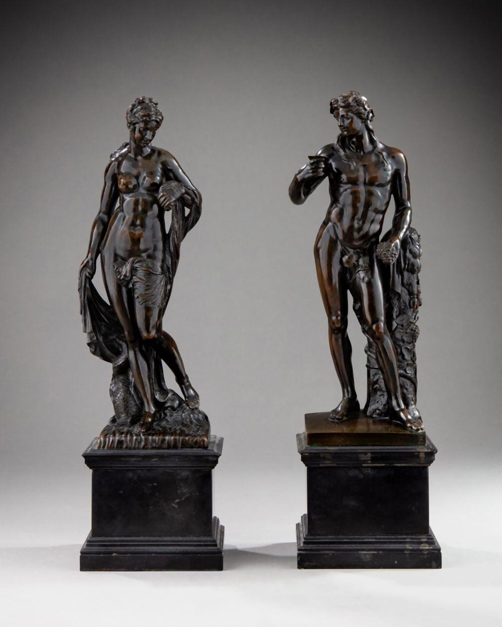 Michel Anguier comparable auction result: amphitrite and bacchus