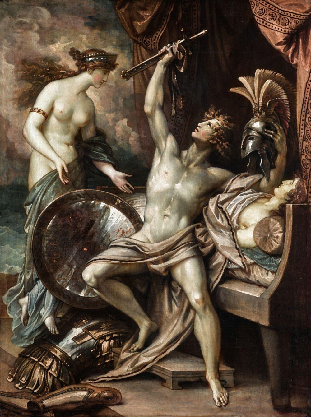 Benjamin (1738) West comparable auction result: thetis bringing the armour to achilles