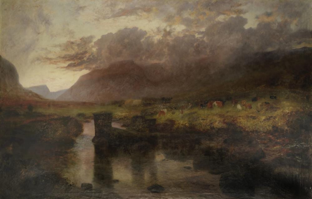 Alfred William Hunt comparable auction result: alfred william hunt british 1830 1896 from mount to mount through cloudland