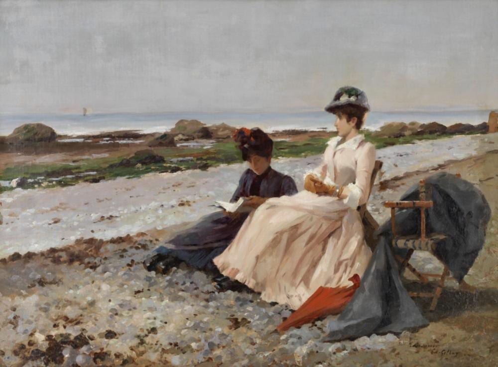 edouard gelhay french 1856 1939 el gantes sur la plage · Bonhams · 2023-07-05 Edouard Gelhay comparable auction result: edouard gelhay french 1856 1939 el gantes sur la plage