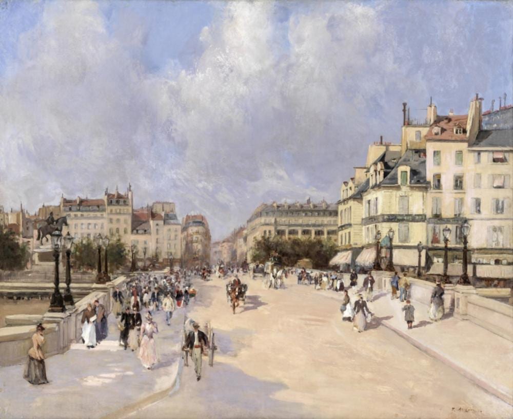 Raymond Allègre comparable auction result: raymond all gre french 1857 1933 le pont neuf
