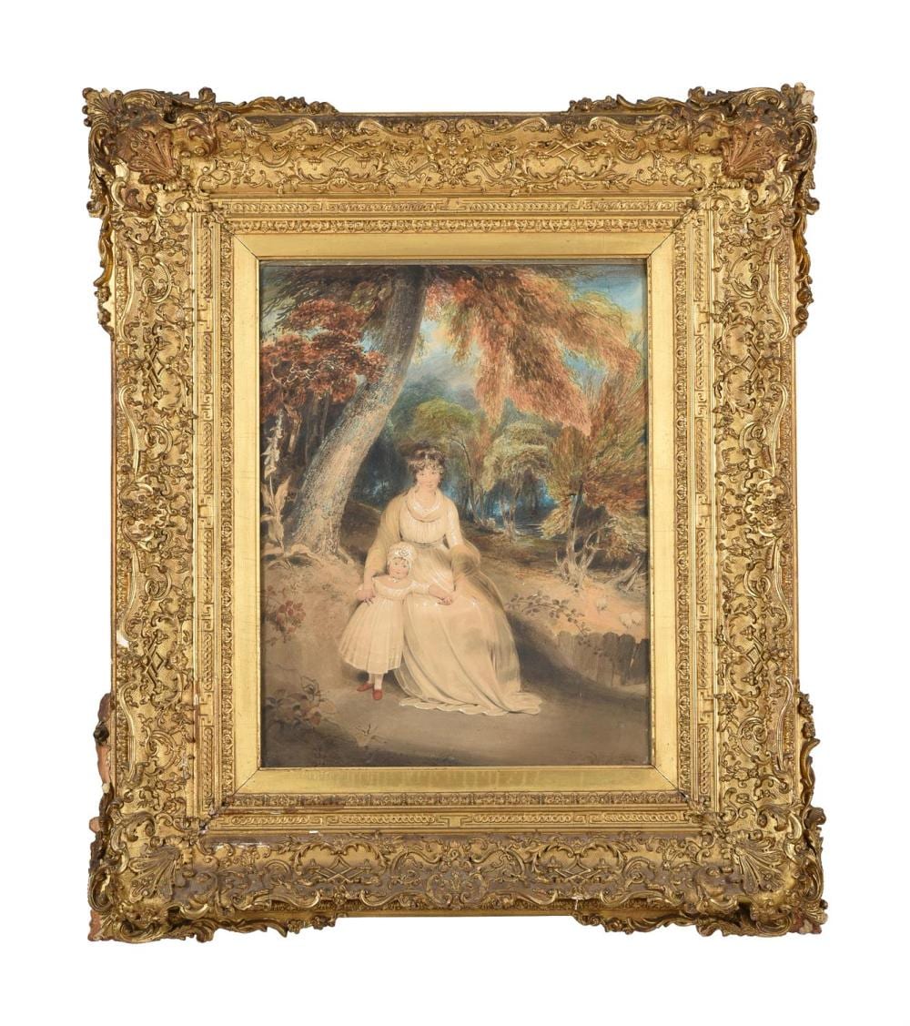Richard Westall comparable auction result: richard westall british 1765 1836 portrait of a mother and child