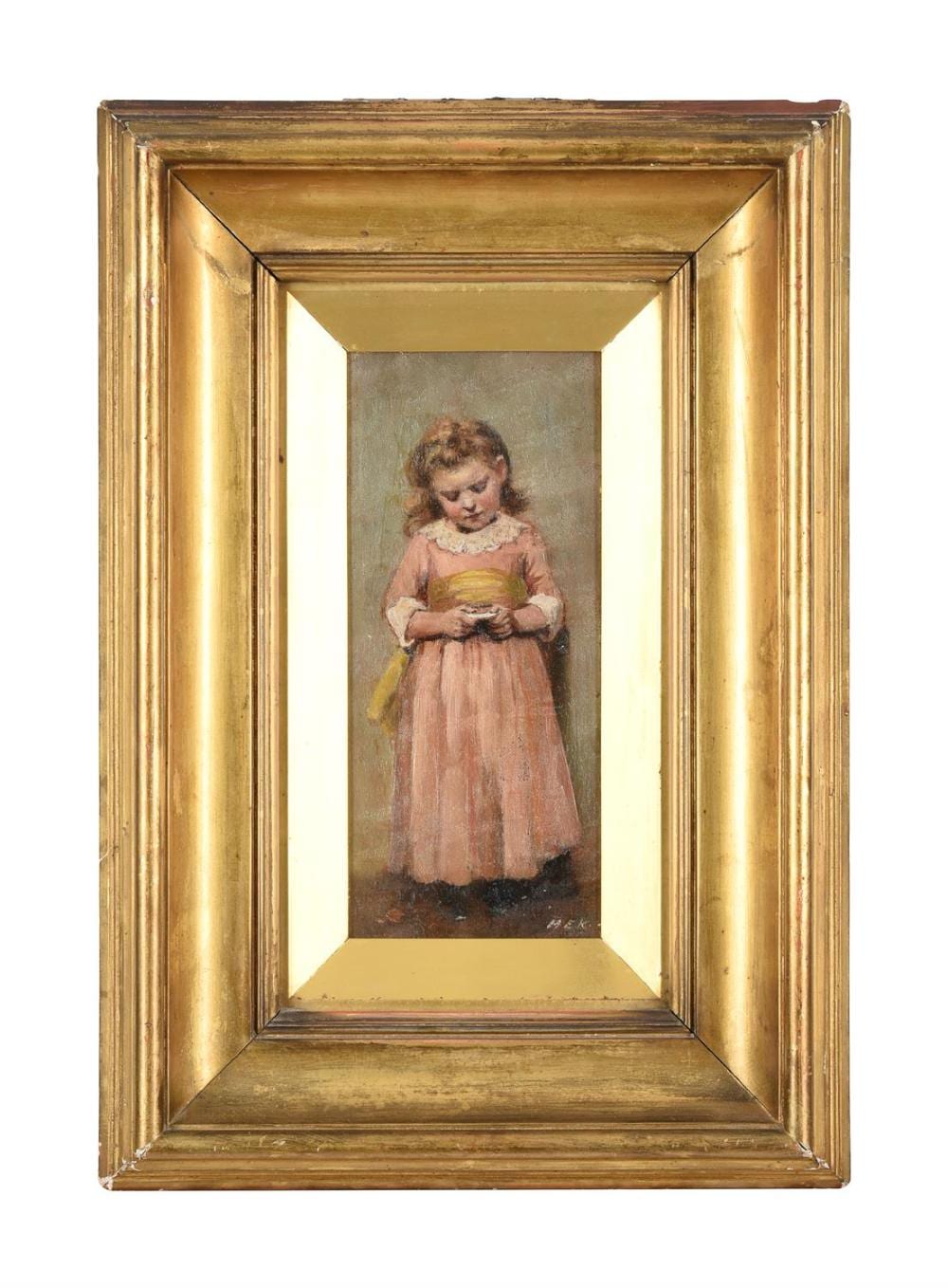 M. E. Kindon comparable auction result: mary evelina kindon british fl 1879 1918 study of a girl reading
