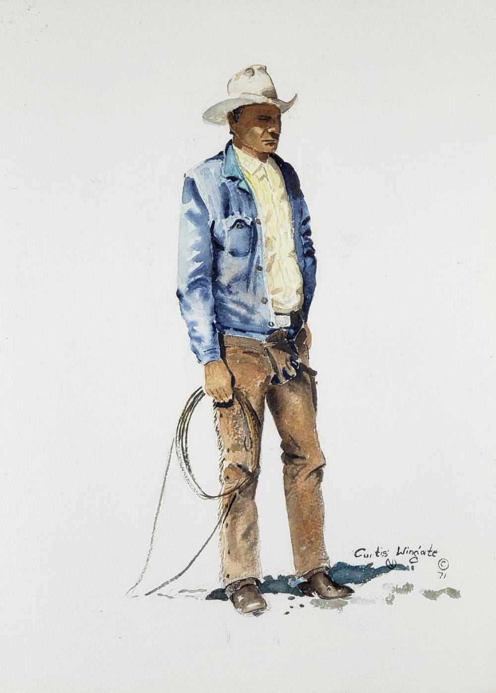 Curtis Wingate comparable auction result: curtis wingate 1926 1982 watercolor on paper