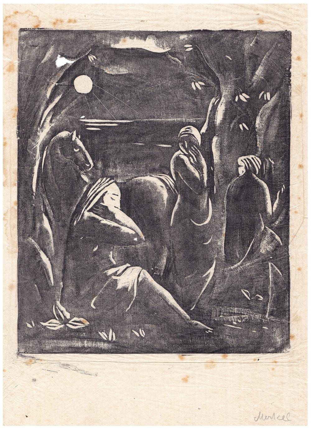 Georg Merkel comparable auction result: georg merkel austrain ukrainian 1881 1976