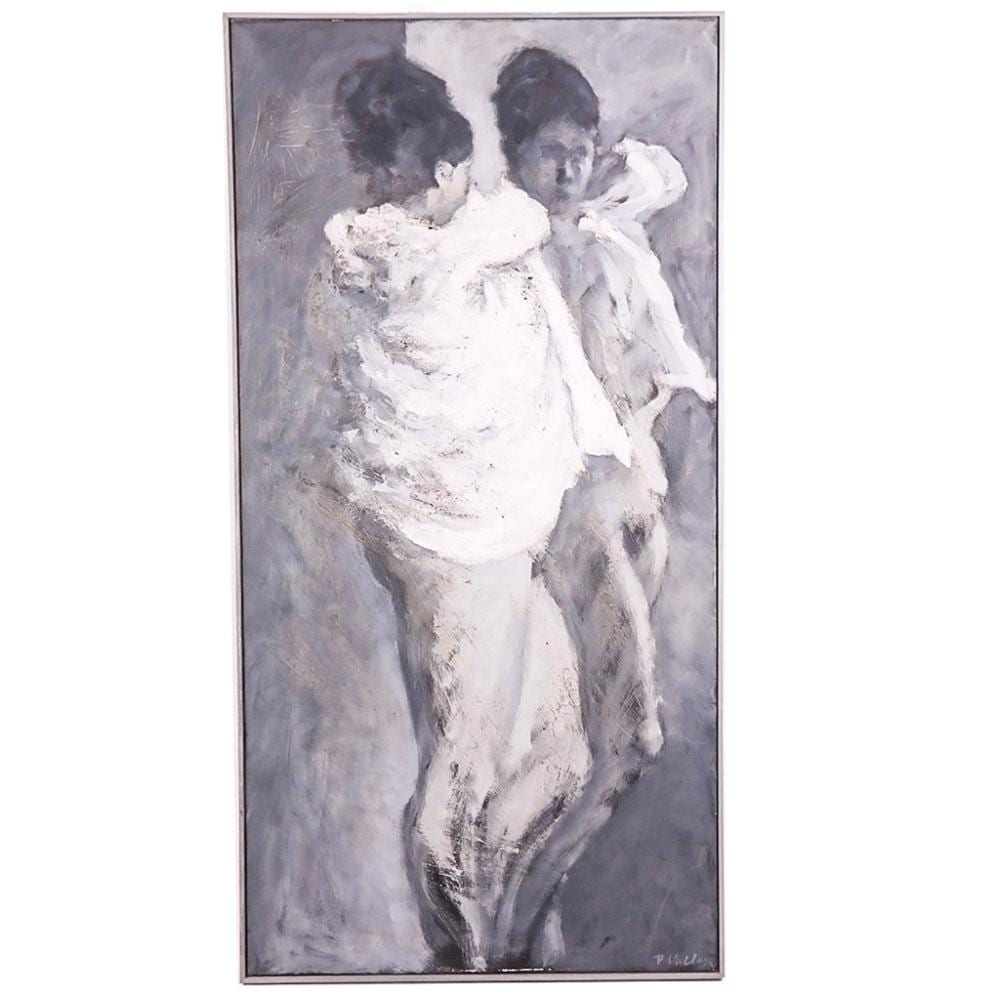 Paolo Vallorz comparable auction result: paolo vallorz italian b 1931 two women