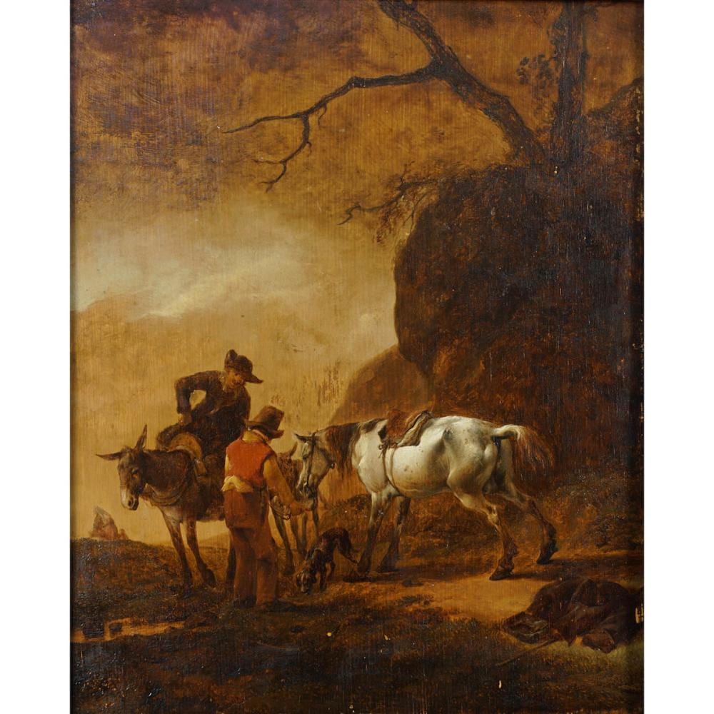 Pieter van Bloemen comparable auction result: pieter van bloemen called lo stendardo attributed