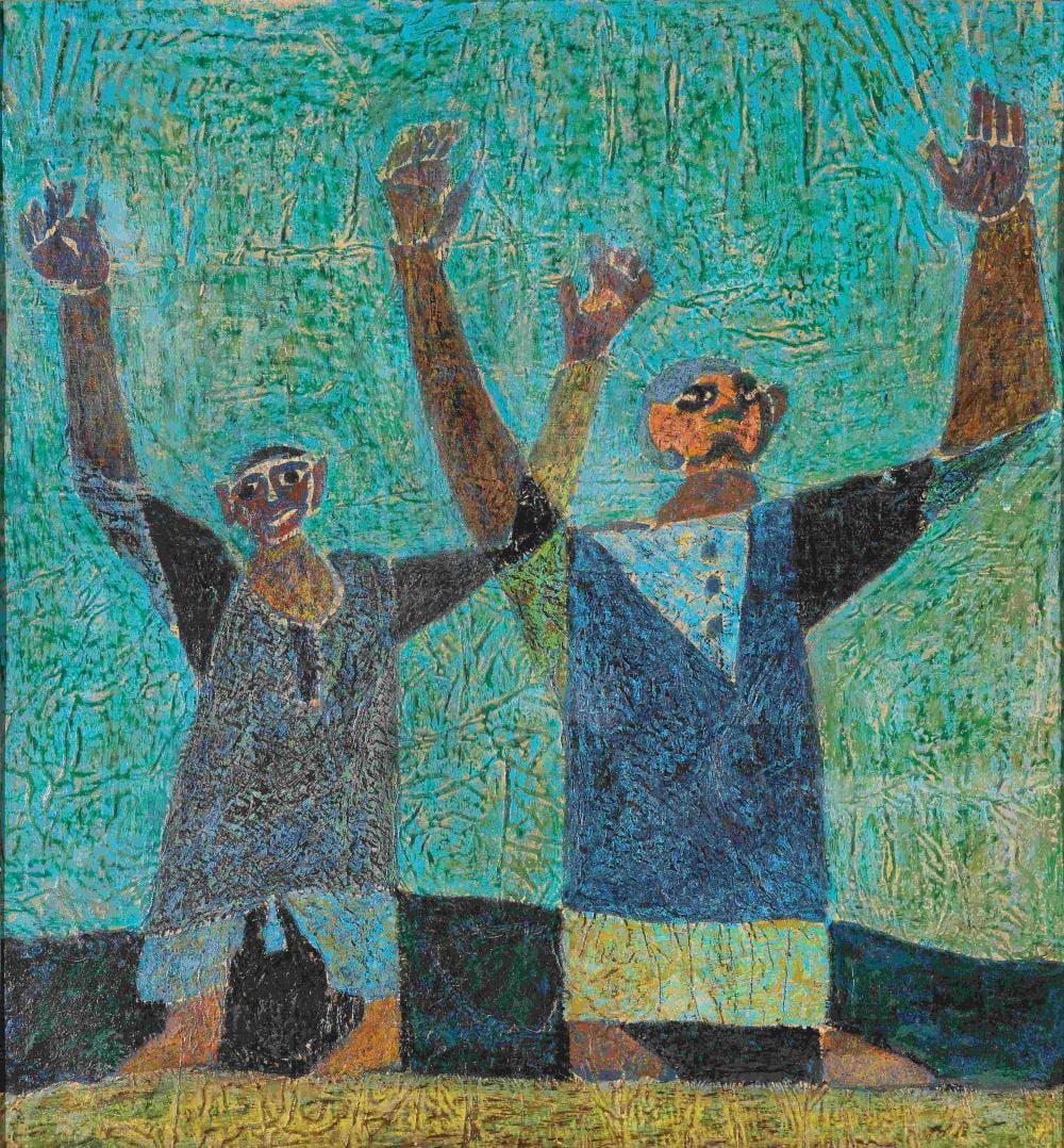 Hamid Abdallah comparable auction result: hamed abdalla egypt 1917 1985 les fermiers the farmers