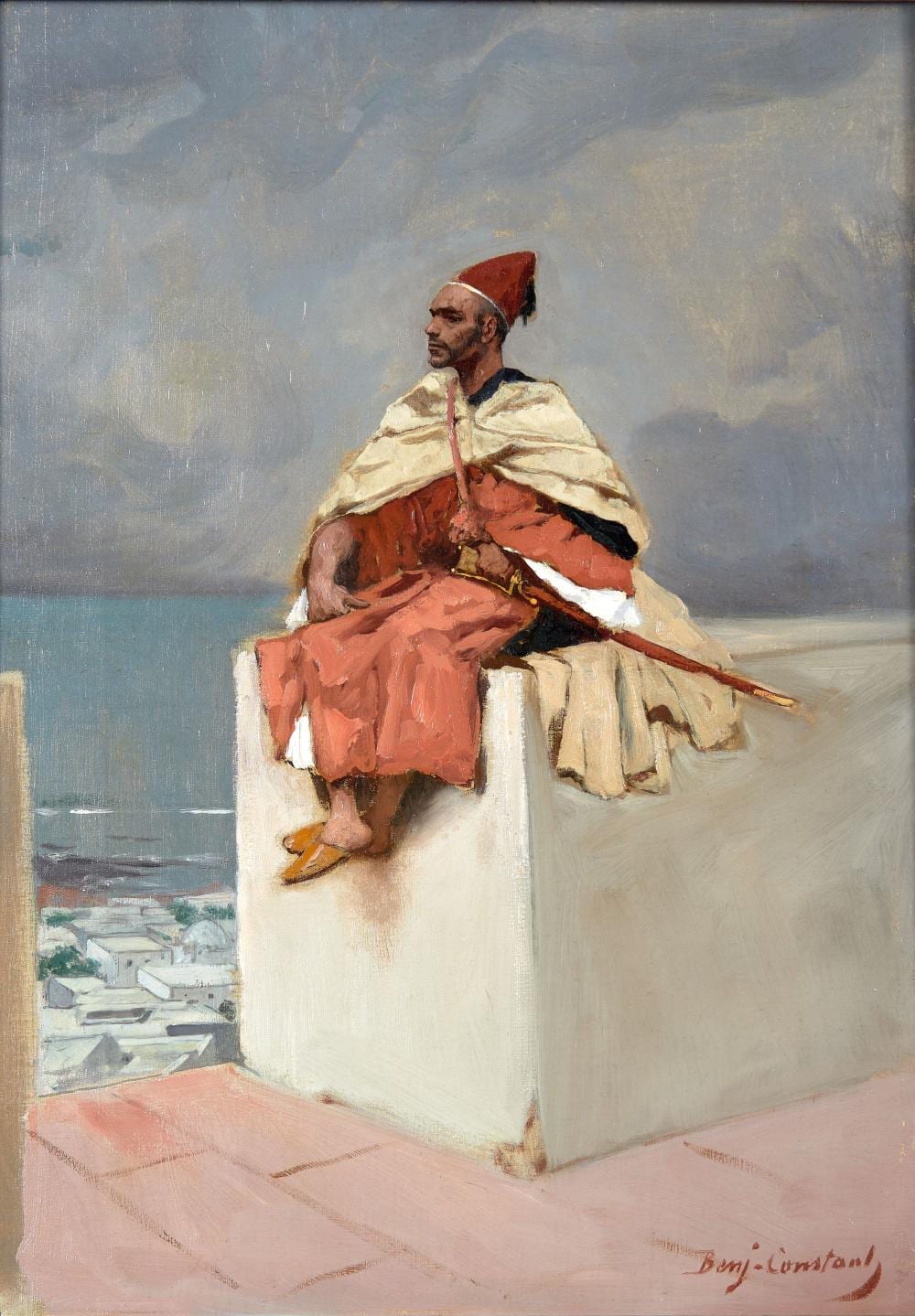 benjamin constant 1845 1902 garde du pacha huile sur toile · Artcurial · 2023-06-27 Jean-Joseph Benjamin-Constant comparable auction result: benjamin constant 1845 1902 garde du pacha huile sur toile