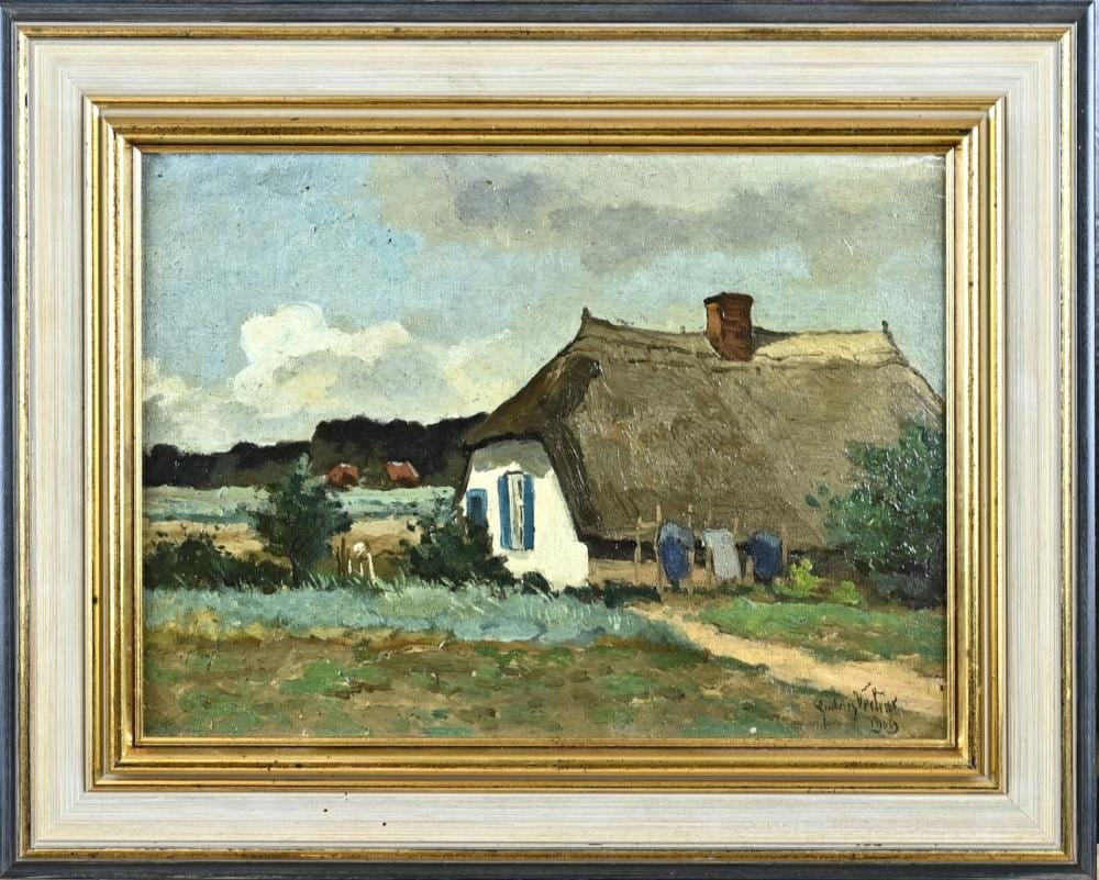 Andries Verleur comparable auction result: andries verleur landscape with farm