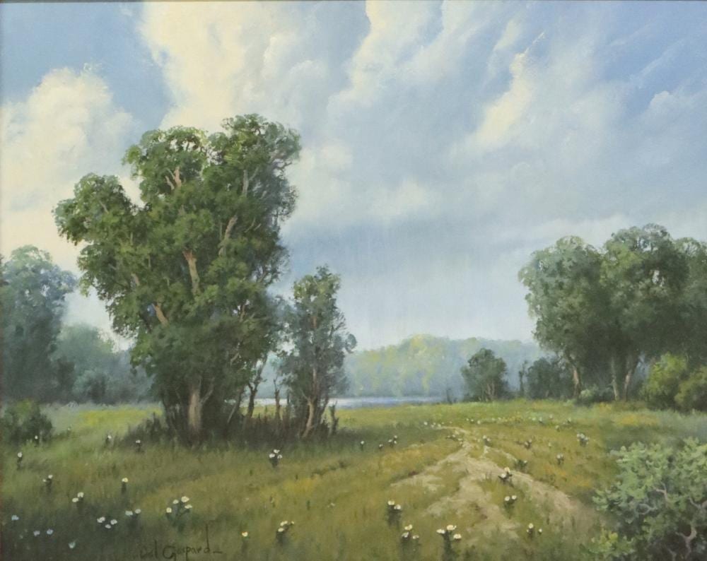 Cal Gaspard comparable auction result: cal gaspard 1934 2020 texas landscape 16 x 20