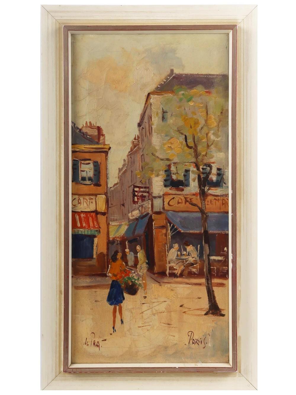 Alfred S Mira comparable auction result: american paris city oil painting by alfred s mira