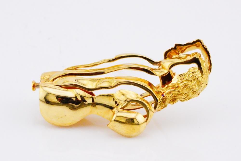 Pierre Arman comparable auction result: pierre arman 1970s limited edition 18k brooch 8 8