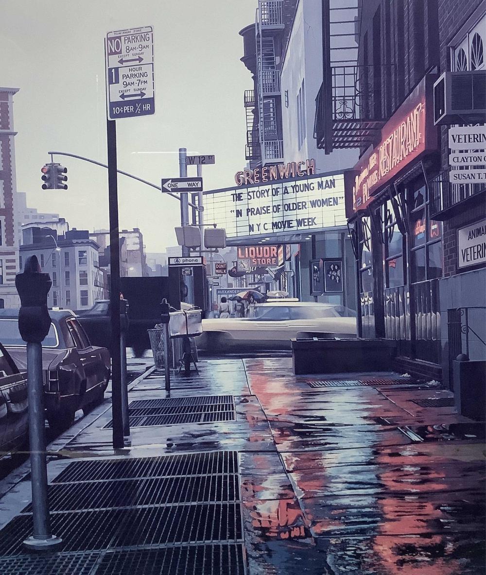 Davis Cone comparable auction result: davis cone signed greenwich theater lithograph