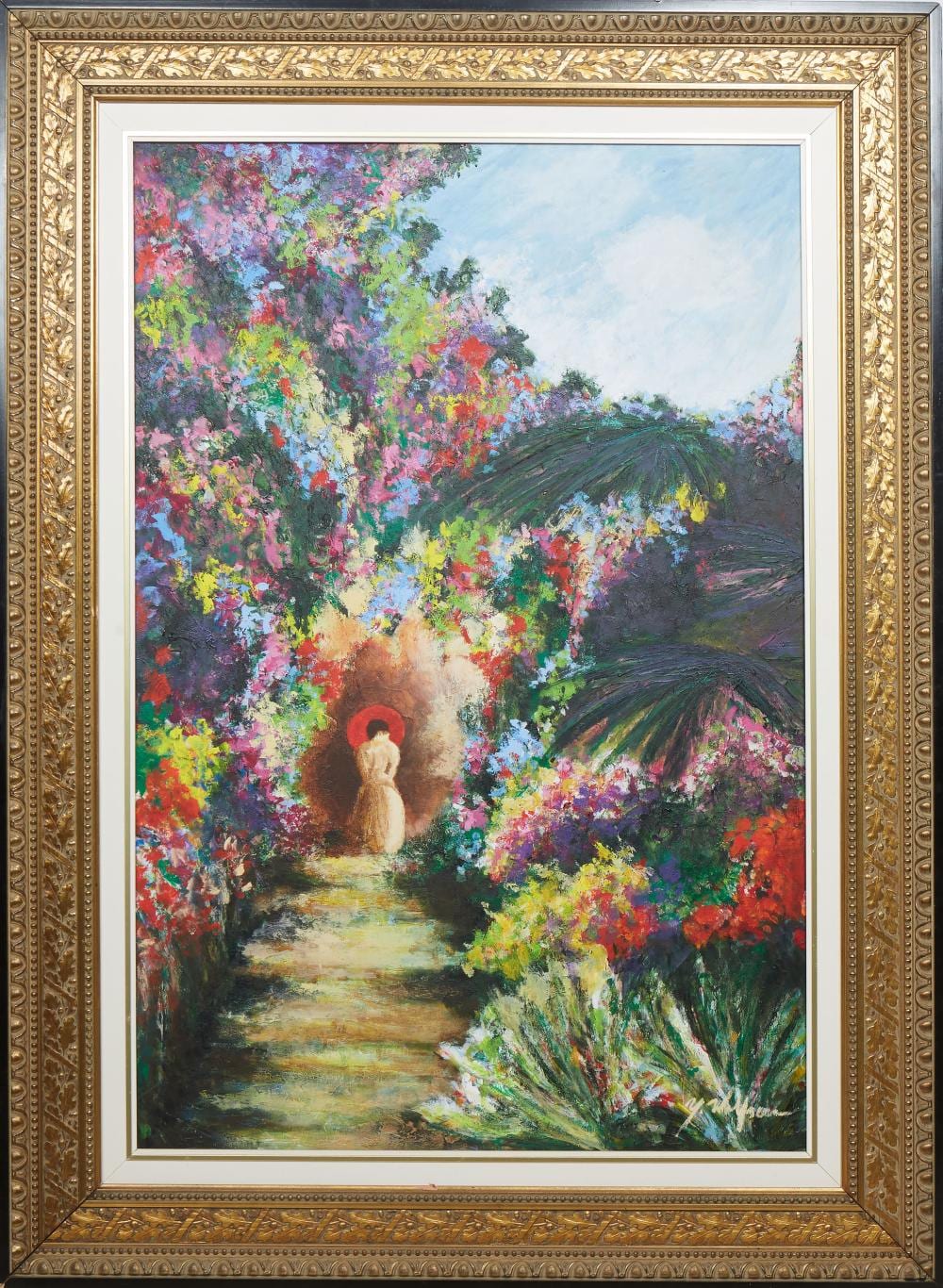 Yuval Wolfson comparable auction result: yuval wolfson israeli florida 1966 h 47 in w 31 1 8 in framed h 58 1 2 in w 42 3 4 in
