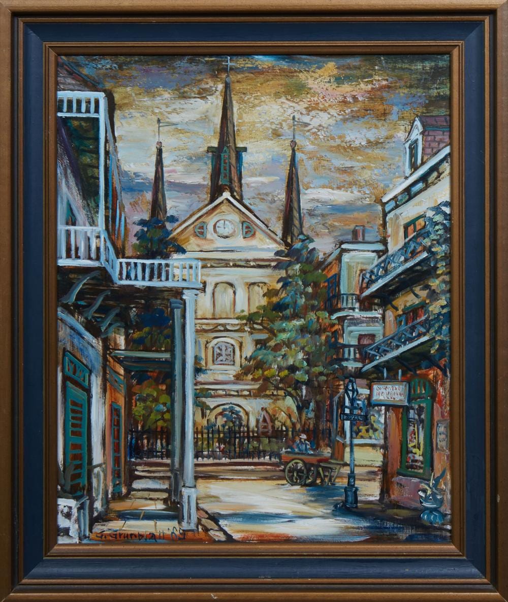 george grunblatt american new orleans 1923 2008 h 20 in w 16 in framed h 23 3 4 in w 20 3 4 in · Crescent City Auction Gallery · 2023-07-15 George Grunblatt comparable auction result: george grunblatt american new orleans 1923 2008 h 20 in w 16 in framed h 23 3 4 in w 20 3 4 in