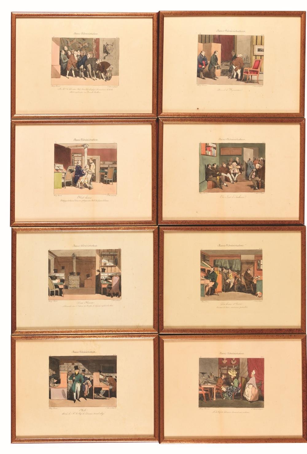 Henry Monnier comparable auction result: henry monnier 1799 1877 d apr s de delpech lithographe ensemble de 8 lithog