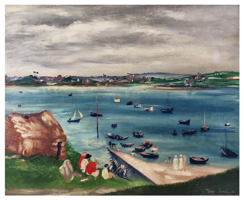 Henri Vergé-Sarrat comparable auction result: henri verge sarrat 1880 1966 port blanc 1926