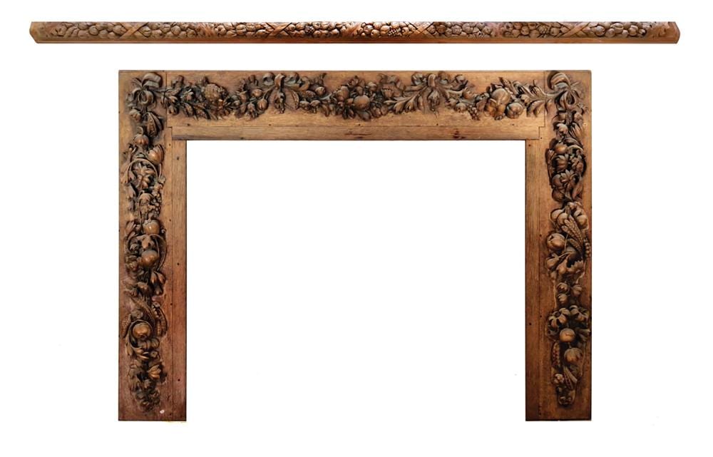 Grinling Gibbons comparable auction result: grinling gibbons 1648 1721 d apr s importante garniture de miroir de chemin e
