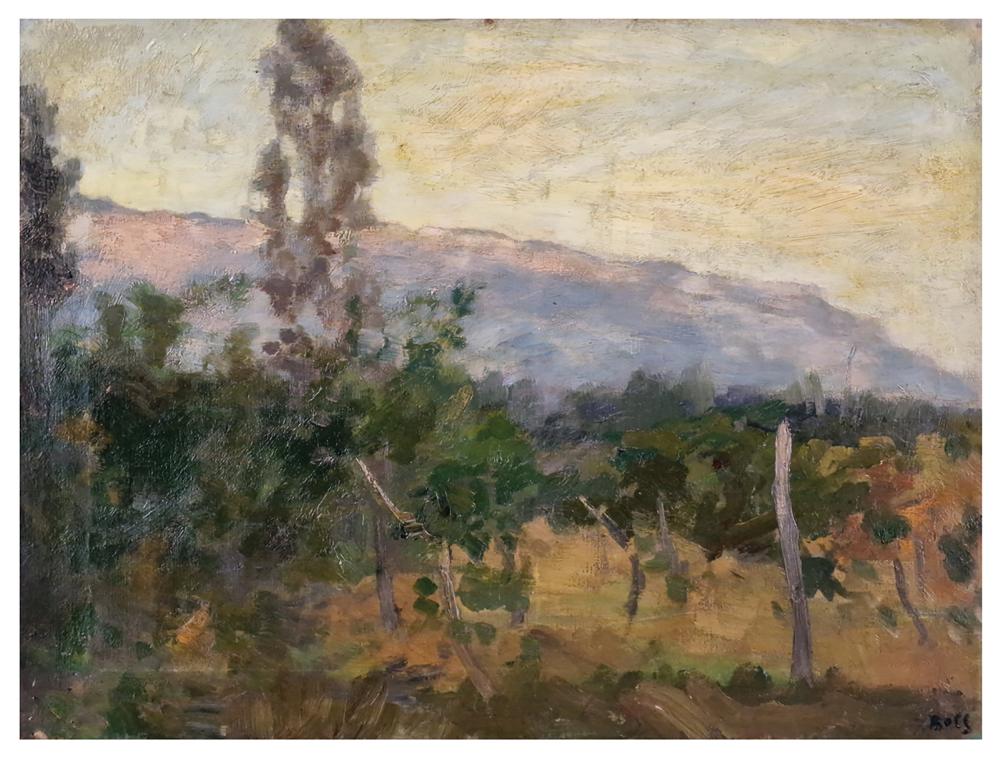 Alfred Philippe Roll comparable auction result: alfred philippe roll 1846 1919 paysage aux vignes