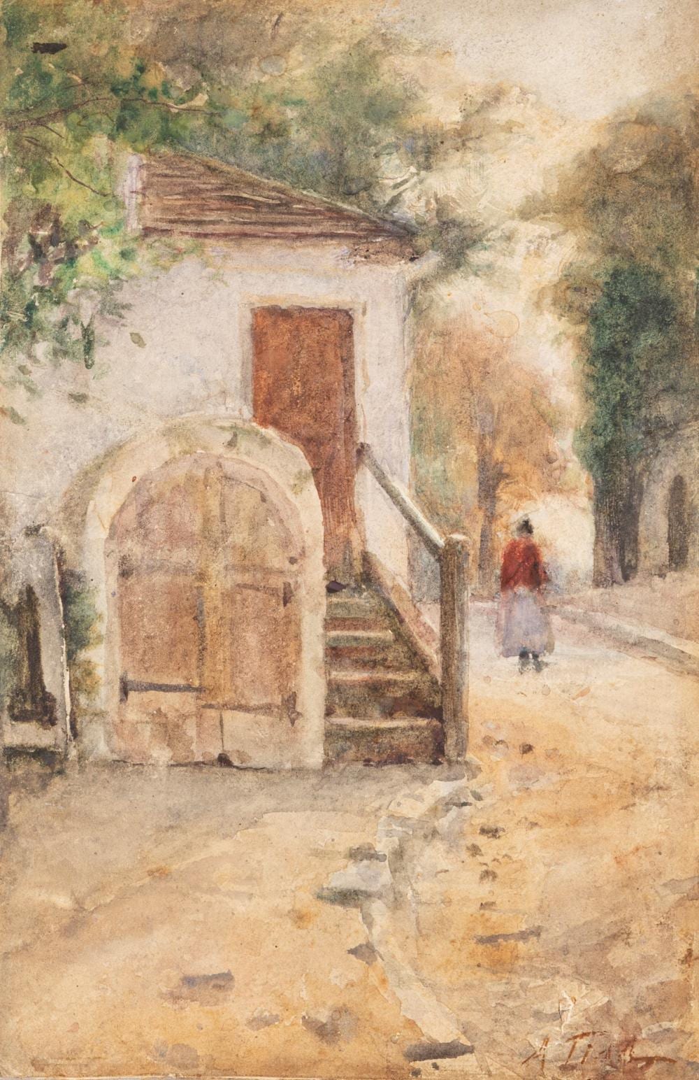 Alberto Pisa comparable auction result: alberto pisa ferrara 1864 firenze 1930 at the cottage