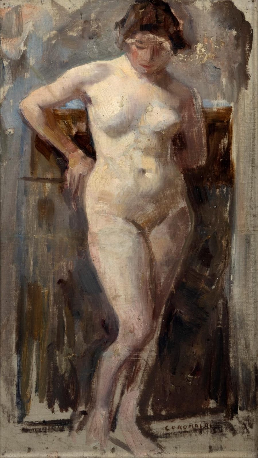 Umberto Coromaldi comparable auction result: umberto coromaldi roma 1870 1948 female nude
