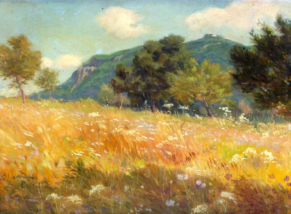 carlo montani saluzzo 1868 roma 1936 summer meadow 1915 · Finarte · 2023-07-11 Carlo Montani comparable auction result: carlo montani saluzzo 1868 roma 1936 summer meadow 1915