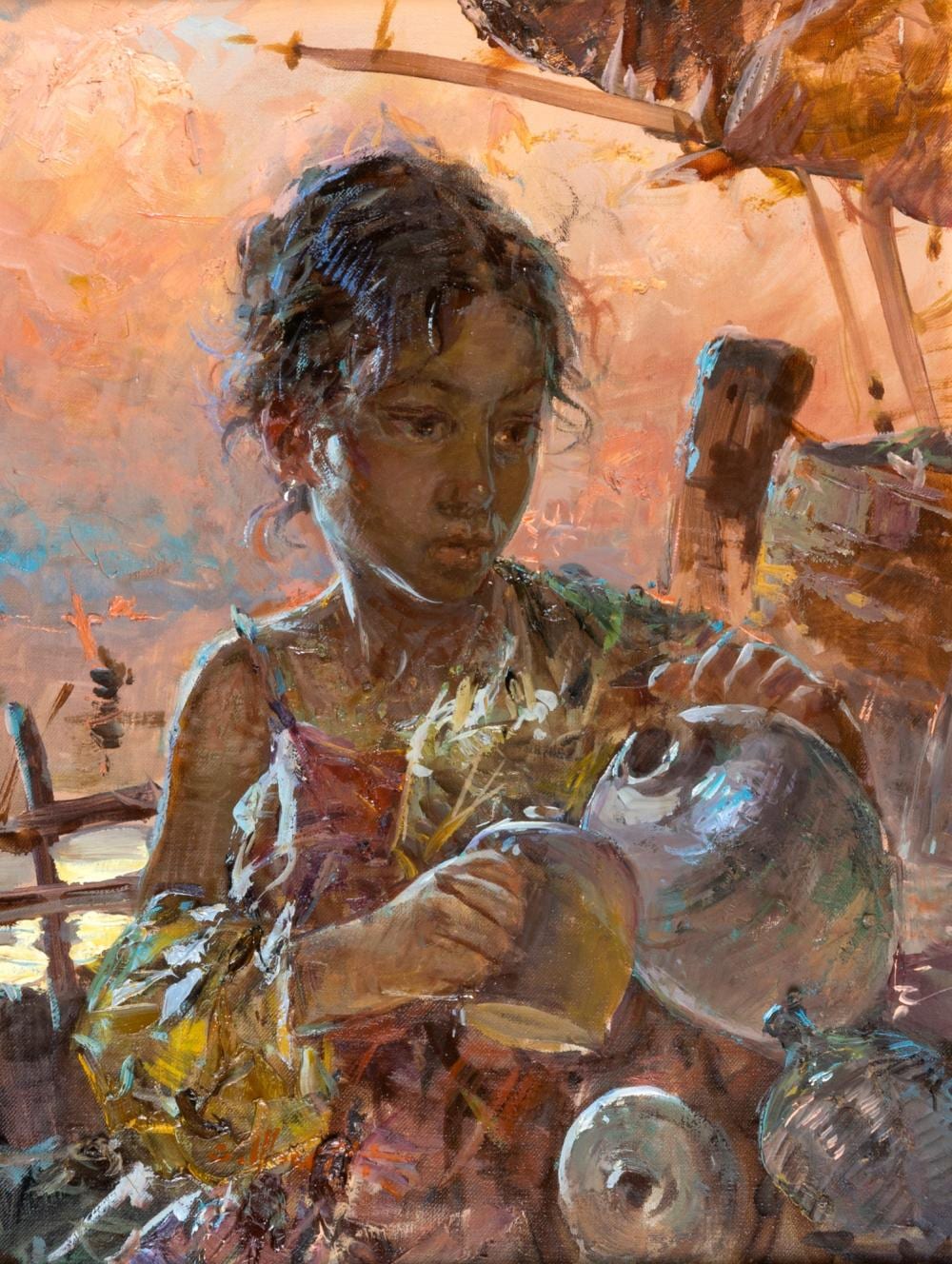 Giacomo Moretti comparable auction result: giacomo moretti napoli 1939 little girl with jug
